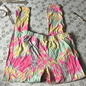 No Boundaries Medium Elastic Waist Pull On Tye Dye Skinny Leggings